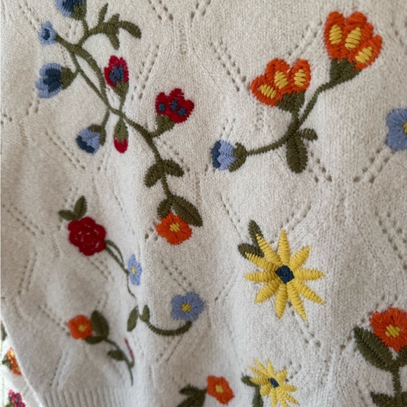 Alya White Cowl Neck Sweater with Textured Knit - Picture 2 of 5